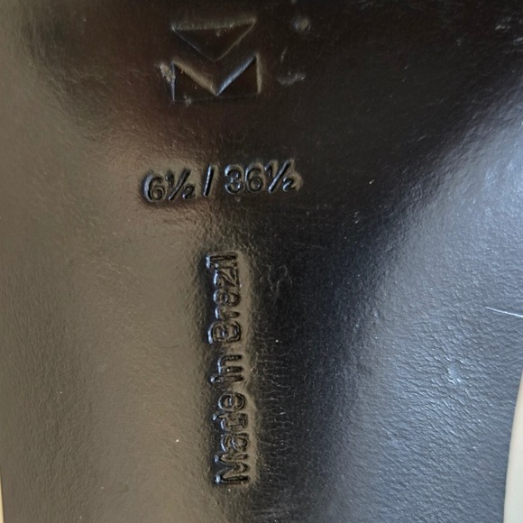 Mercedes Castillo Hiru Ankle Strap Block Heel Leather Sandals US 6.5/ EU 36.5 - Picture 9 of 10